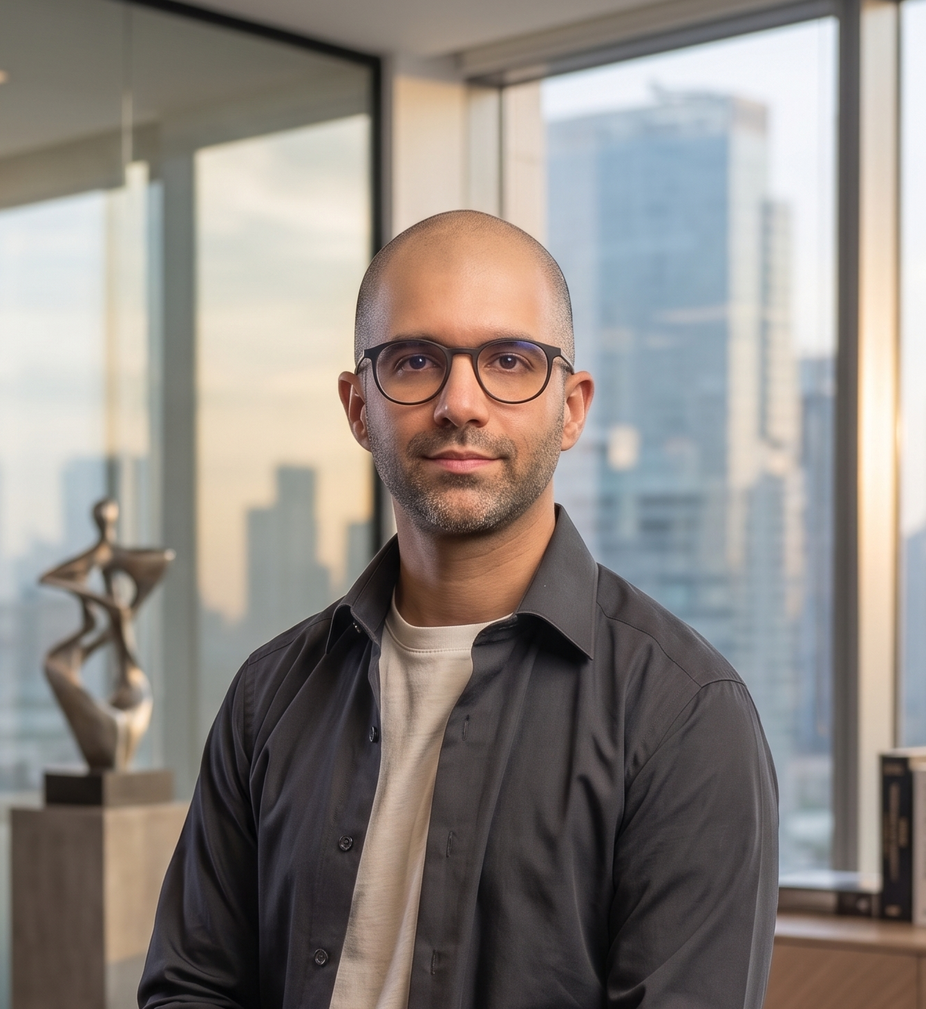 Miguel Cabrita in an office