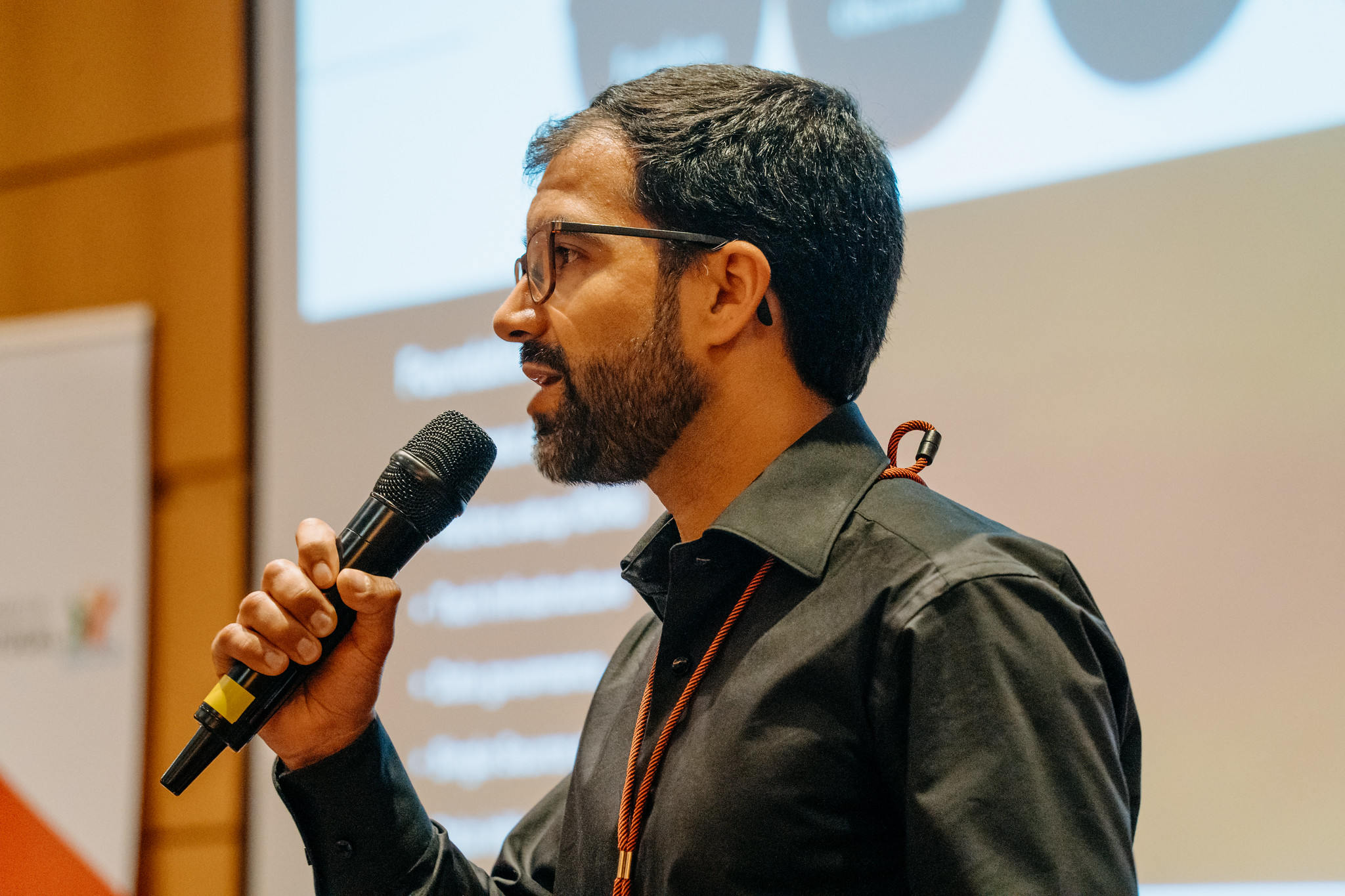 Miguel Cabrita speaking at an event